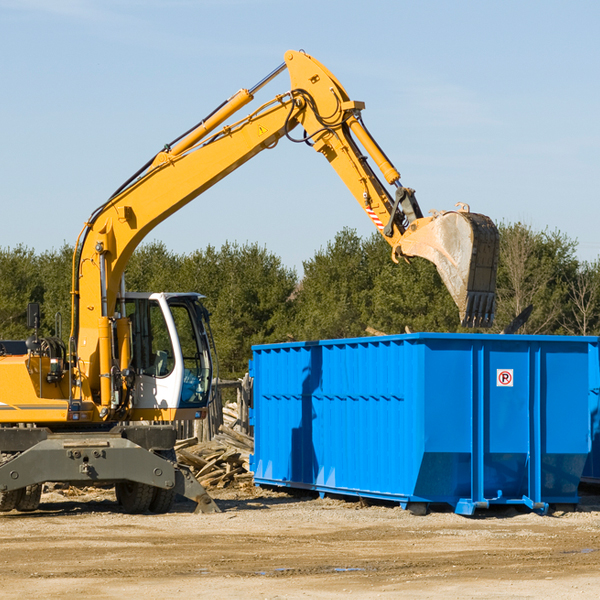 are there any restrictions on where a residential dumpster can be placed in Slocum